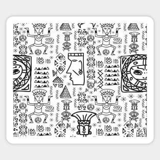 Egyptian and african mud cloth Sticker